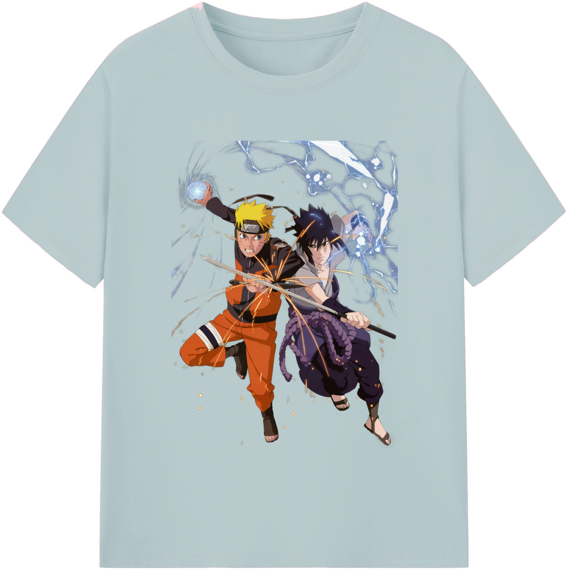 （画像用） NARUTO -ナルト- うずまき ナルト Uzumaki Naruto 綿100％半袖Tシャツ（フロントプリント）